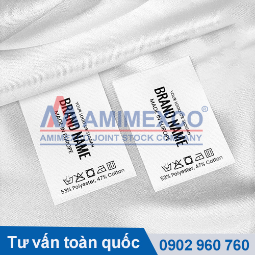 Sản phẩm máy in nhãn quần áo 1 màu