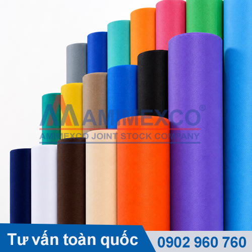 vải không dệt làm khẩu trang nhiều màu