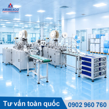 dây chuyền làm khẩu trang y tế tự động