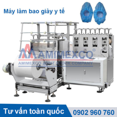 máy làm bao bọc giày bằng vải không dệt