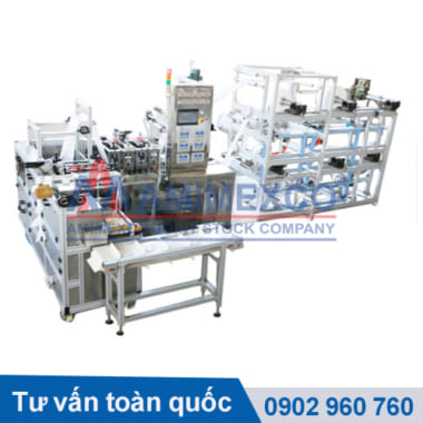 máy làm khẩu trang quai vải 200 cái phut
