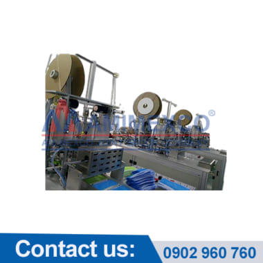 Máy dập quai khẩu trang có viền amq-11