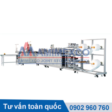 Máy làm khẩu trang Kf94 có nẹp xốp new-1