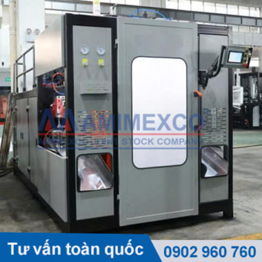 máy thổi chai nhựa toilet dung tích 1-1.5 lít
