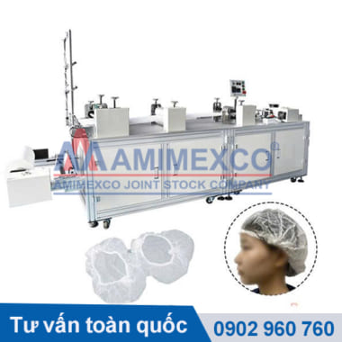 máy tự động sản xuất mũ trùm đầu