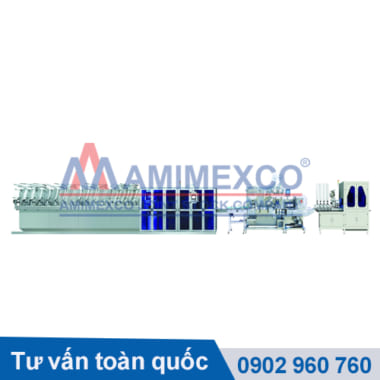 dây chuyền sản xuất và đóng gói khăn ướt tự động