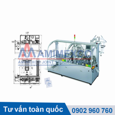 máy đóng gói khăn ướt 4 biên